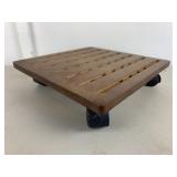 Small Wooden Cart on Casters