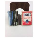 Vintage cards -2 Decks and book end