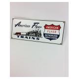 Vintage American Flyer Trains Sign