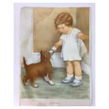 Vintage Bessie Gutmann "The Reward" Art Print