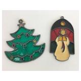 Vintage Stained Glass Christmas Ornaments