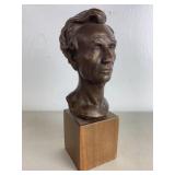 Alva Reproduction Chalk Ware Abe Lincoln Sculpture