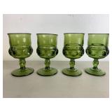 Green Glass Vintage Stemware