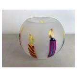 Hand Painted Birthday Candle Bowl