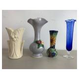 Mixed Ceramic & Glass Vase Lot