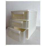 Small Three Drawer Plastic Organizer