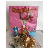 Vintage Hudsons Grinch Gift Bag and Bows