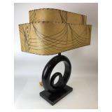 Vintage Anthony California Laced Hide Table Lamp