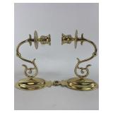 Vintage Brass Candle Sconces