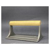 Vintage Cast Metal and Wood Bacon Press