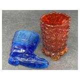Vintage Colored Glass Lot