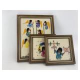 Mixed and Framed Stitch Art