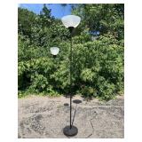 Multi Bulb Plastic and Metal Floor Lamp