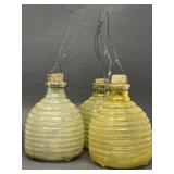 Vintage Beehive Glass Fly Catchers Traps