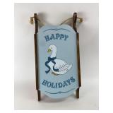 Wooden Happy Holidays Wall Decor