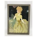 Framed Vintage Ribbon Art