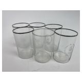 Vintage Glasses W/Sterling Silver Rim