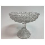 Vintage Glass Pedestal Dish