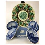 Vintage Delfts Wedgwood Majolica Plates