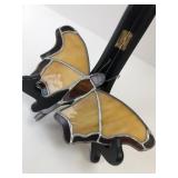 Vintage Stained Glass Butterfly Wall Decor