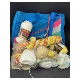 Vintage Hawaii Travel Bag w/ Knitting Supplies