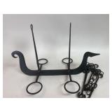 Vintage Norwegian Steel Viking Ship Candle Holder