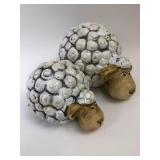 Vintage Handpainted Terra-Cotta Sheep