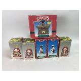 Vintage Ceramic Christmas Bells Vases and Decor