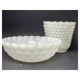 Milk Glass Bowl/Planter Lot