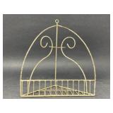 Small Vintage Metal Corner Shelf