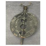 Vintage Griswold Steel Spindle Pipe Damper