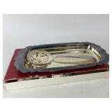 Vintage WM Rogers Silver Plate Cranberry Set