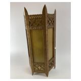 Vintage Glass and Metal Hanging Lighting Fixture