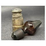Vintage Salt Shaker & Wine Stopper