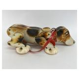 Vintage Wooden Fisher-Price Snoopy Pull Toy