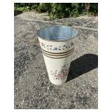 Medium Size Tin Wastebasket