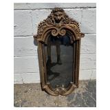 Vintage Ornate Lionshead Mirror