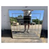 Large Framed Retro Mirror