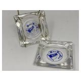 Detroit Yacht Club Glass Ashtray Lot
