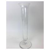 Vintage Tall Slim Glass Vase