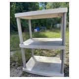 Sterilite Plastic Shelving Unit