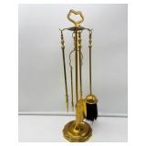 Brass Fireplace Tool Set