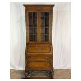 Oak Secretary Bookcase