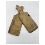 Wooden Butter Paddles Pair