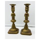Pr Brass Candlesticks