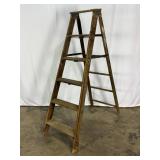 Antique Folding Step Ladder