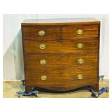 Antique Bow Front Chest-9281