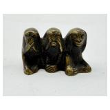 Cast Brass Monkey Figurine