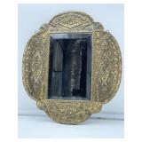 Ornate Brass-Framed Mirror-9372
