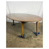 Large Oval Oak Table